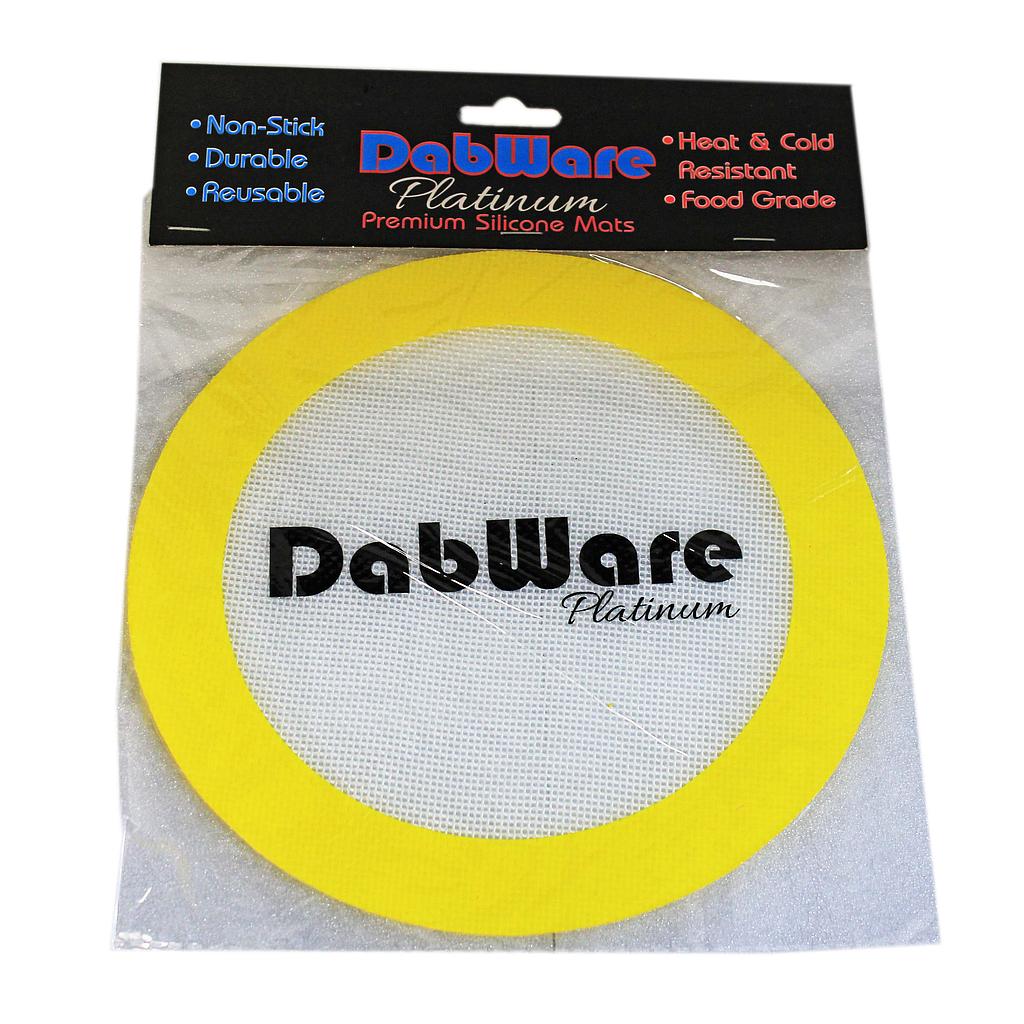 Dabware | 8" Platinum Round Silicone Mat Tray Maq Distributors Yellow