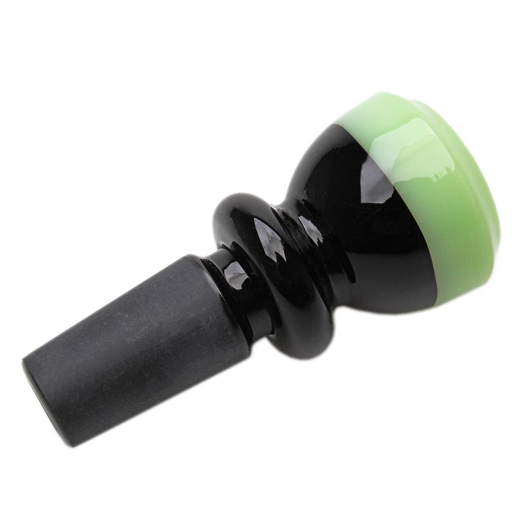 Karma | 14mm Black and Shade Glass Bowl Bowl · Popper Maq Distributors Slyme