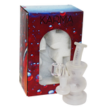 Karma | 6" Sandblasted Hourglass Glass Dab Rig Glass Rig Maq Distributors