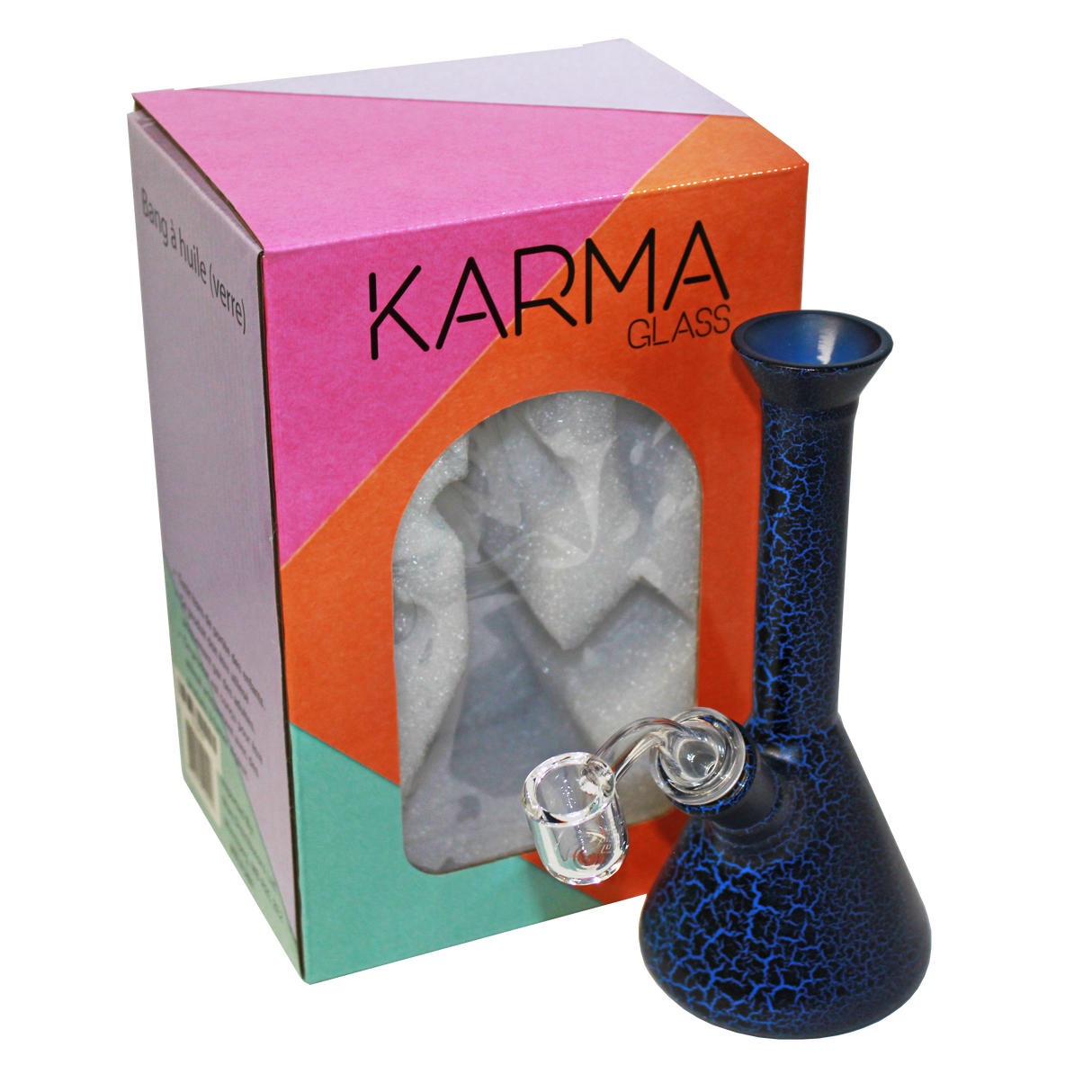 Karma | 7" Blue Lightning Beaker Glass Dab Rig Glass Rig Maq Distributors
