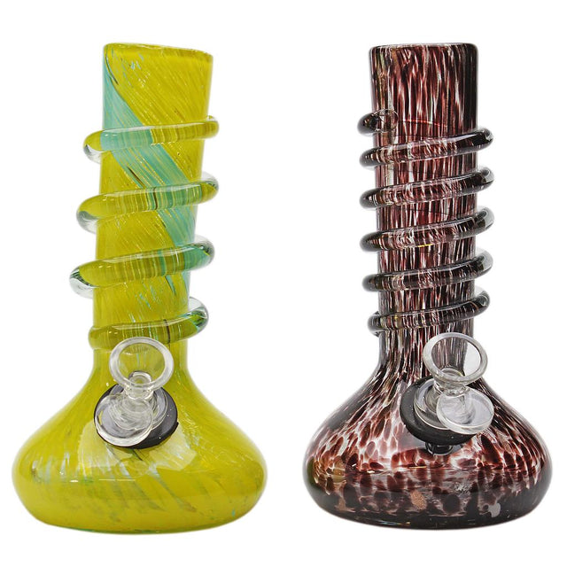 Genuine Pipe Co | 8" Oval Base Premium Softglass Bong Glass Bong Maq Distributors