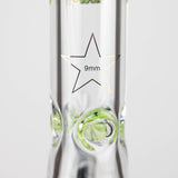 Spark | 18" 9 mm glass water bong with thick base [GP2050] Glass Bong ONE