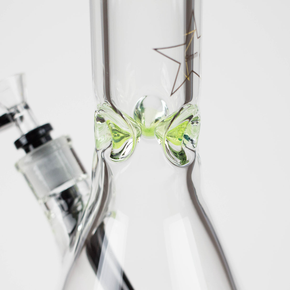 Spark | 18" 9 mm glass water bong with thick base [GP2050] Glass Bong ONE