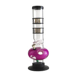 12" Acrylic Waterpipe with Detachable Metal Slider- 2pcs