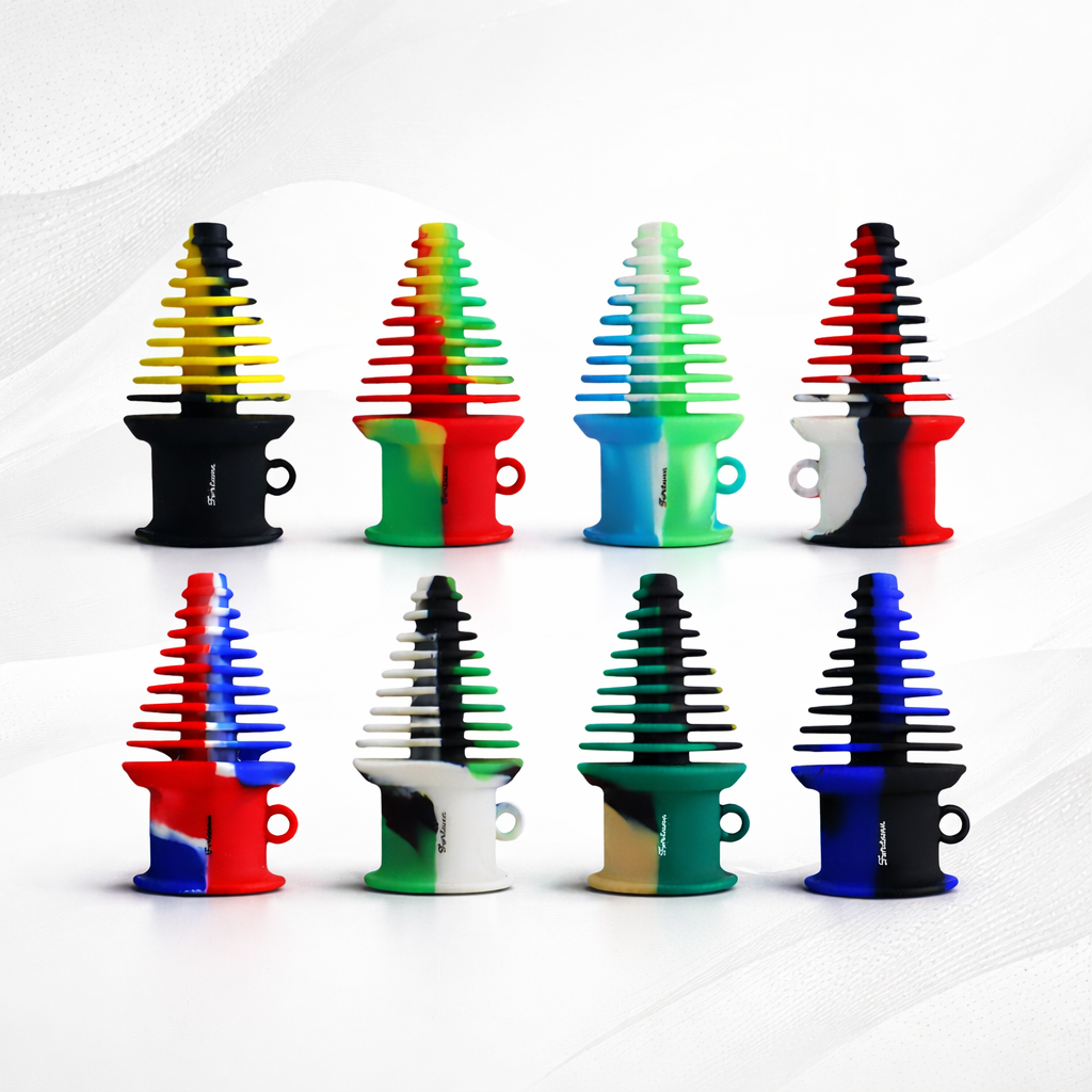 3.15" Silicone Mouthpiece Stopper – Universal Fit (Assorted Colors) Cleaning Plug · Cap Super Supplys Inc