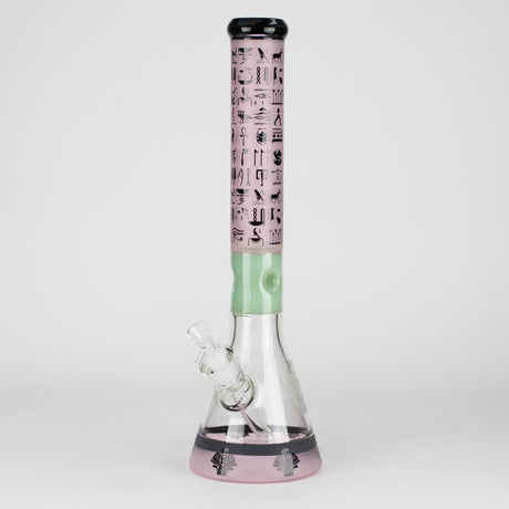 Z18" 7mm Glass Beaker Bong – Stone Age Design with Ice Catcher Glass Bong 777 Smoke