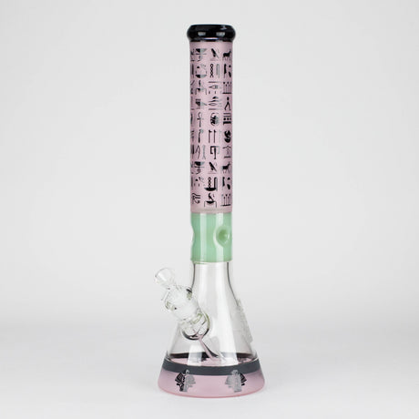 Z18" 7mm Glass Beaker Bong – Stone Age Design with Ice Catcher Glass Bong 777 Smoke
