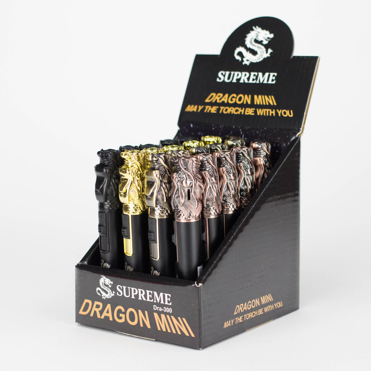 Supreme | Dragon Mini Torch Lighters – 5" (20-Pack) Torch Supreme Trading