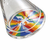 WELLCANN | 15" Heavy Duty Thick Base Beaker Rainbow Glass Bong Super Supplys Inc