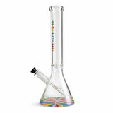 WELLCANN | 15" Heavy Duty Thick Base Beaker Rainbow Glass Bong Super Supplys Inc