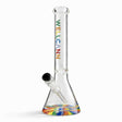 WELLCANN | 15" Heavy Duty Thick Base Beaker Rainbow Glass Bong Super Supplys Inc