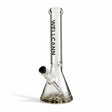 WELLCANN | 15" Heavy Duty Thick Base Beaker Black Glass Bong Super Supplys Inc