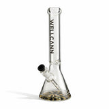 WELLCANN | 15" Heavy Duty Thick Base Beaker Black Glass Bong Super Supplys Inc
