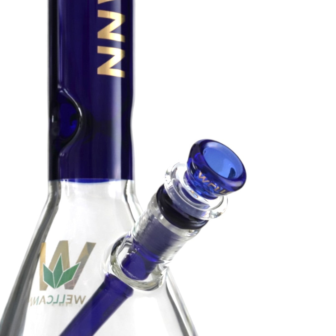 WELLCANN | 15" Thickened Base Geometric Beaker Glass Bong Glass Bong Super Supplys Inc