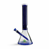WELLCANN | 15" Thickened Base Geometric Beaker Glass Bong Glass Bong Super Supplys Inc