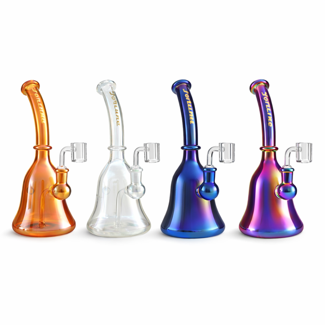 Fortune | 9" Iridescent Glass Rig Glass Bong Fortune
