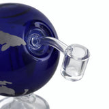 Fortune | 7.5" Globe World Map Glass Bong – 14mm Joint Glass Bong Fortune