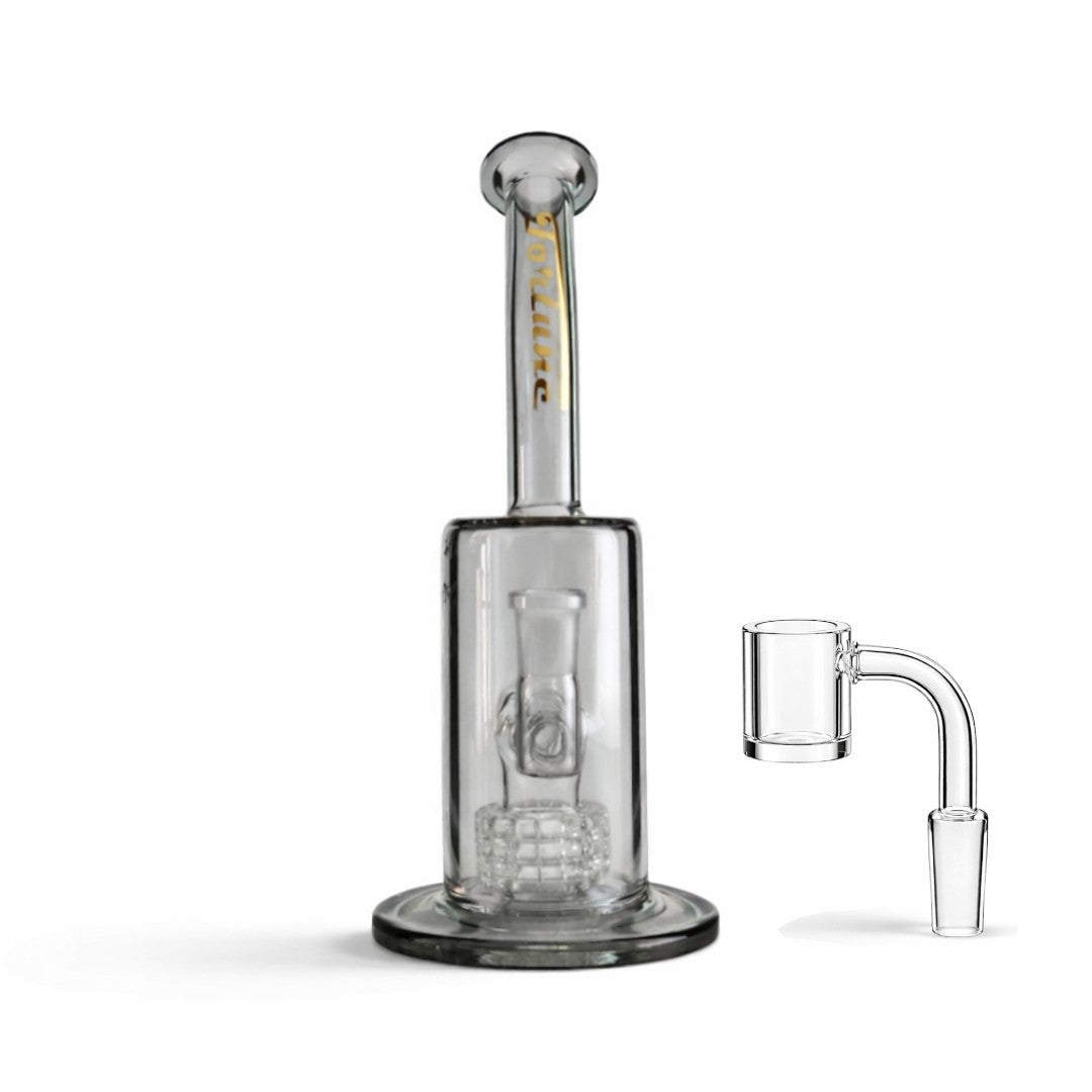 Fortune | 10" Matrix Perc Glass Dab Rig Glass Bong Fortune