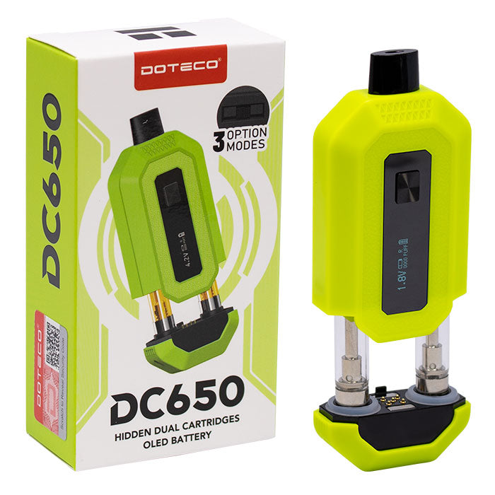 DOTECO | DC650 Dual Cartridge 510 Battery - 10CT 510 Battery Super Supplys Inc