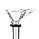 1" Glass Stem Part with Handle Downstem · Bowlstem Super Supplys Inc