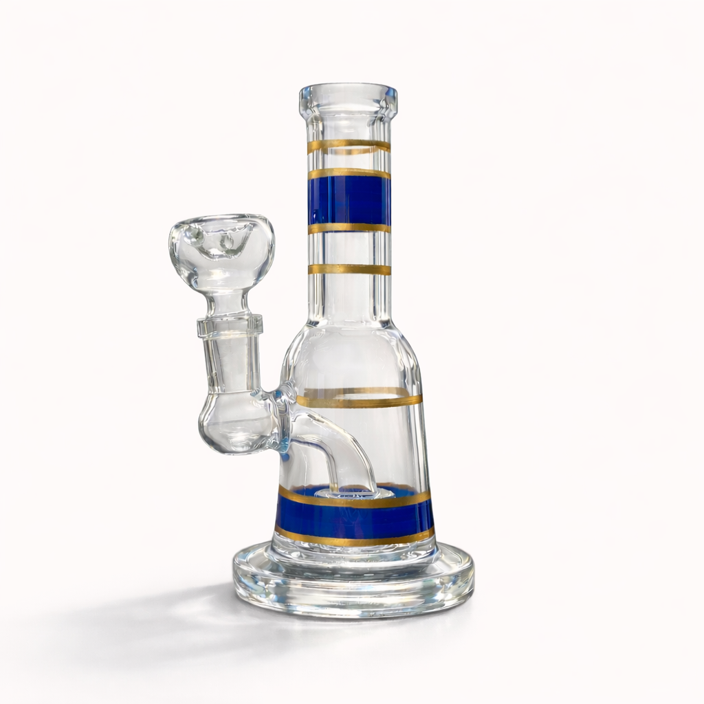 Mini Crown 6” Circ Perc Glass Bong Glass Rig Super Supplys Inc