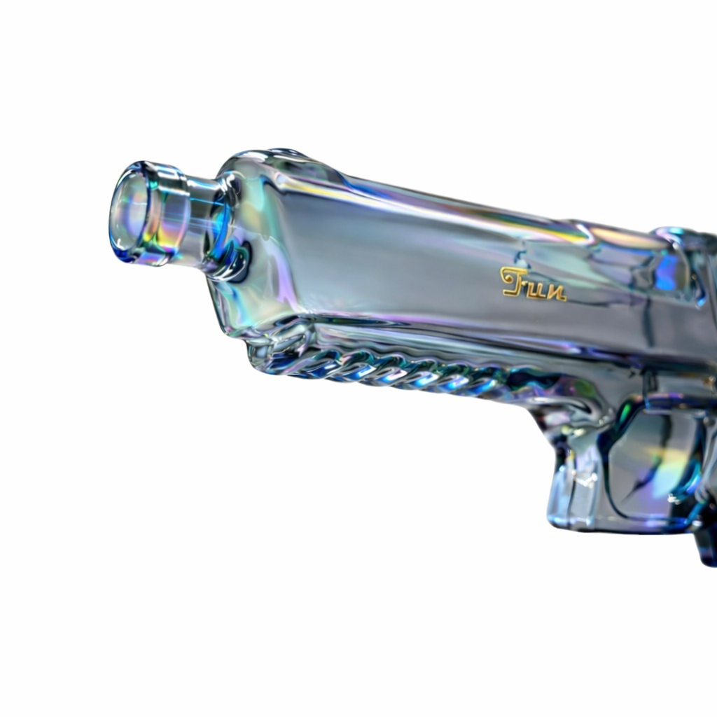 Fortune | 8″ Desert Eagle Electroplated Waterpipe Glass Bong Fortune