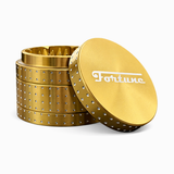 Fortune | 4-Part Aluminum Grinder – 62mm x 48mm Regular Grinder Fortune Gold