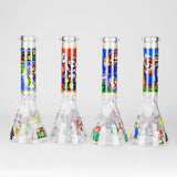 10" Carton Hero Design Glass Beaker Bong