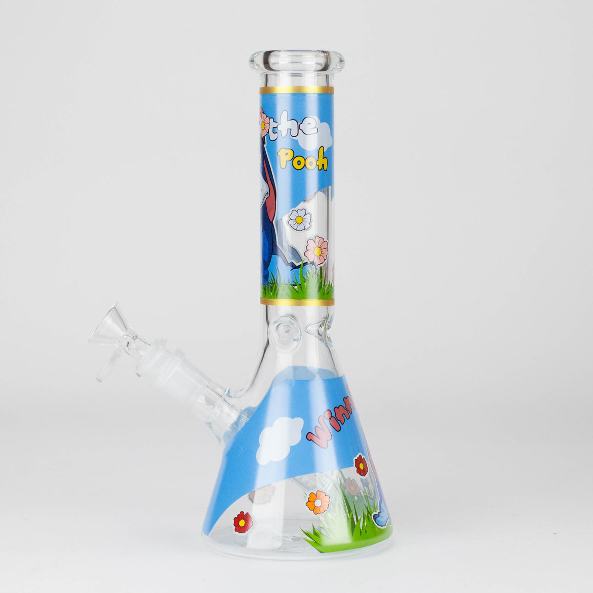 10" Cute Animals Design Glass Beaker Bong
