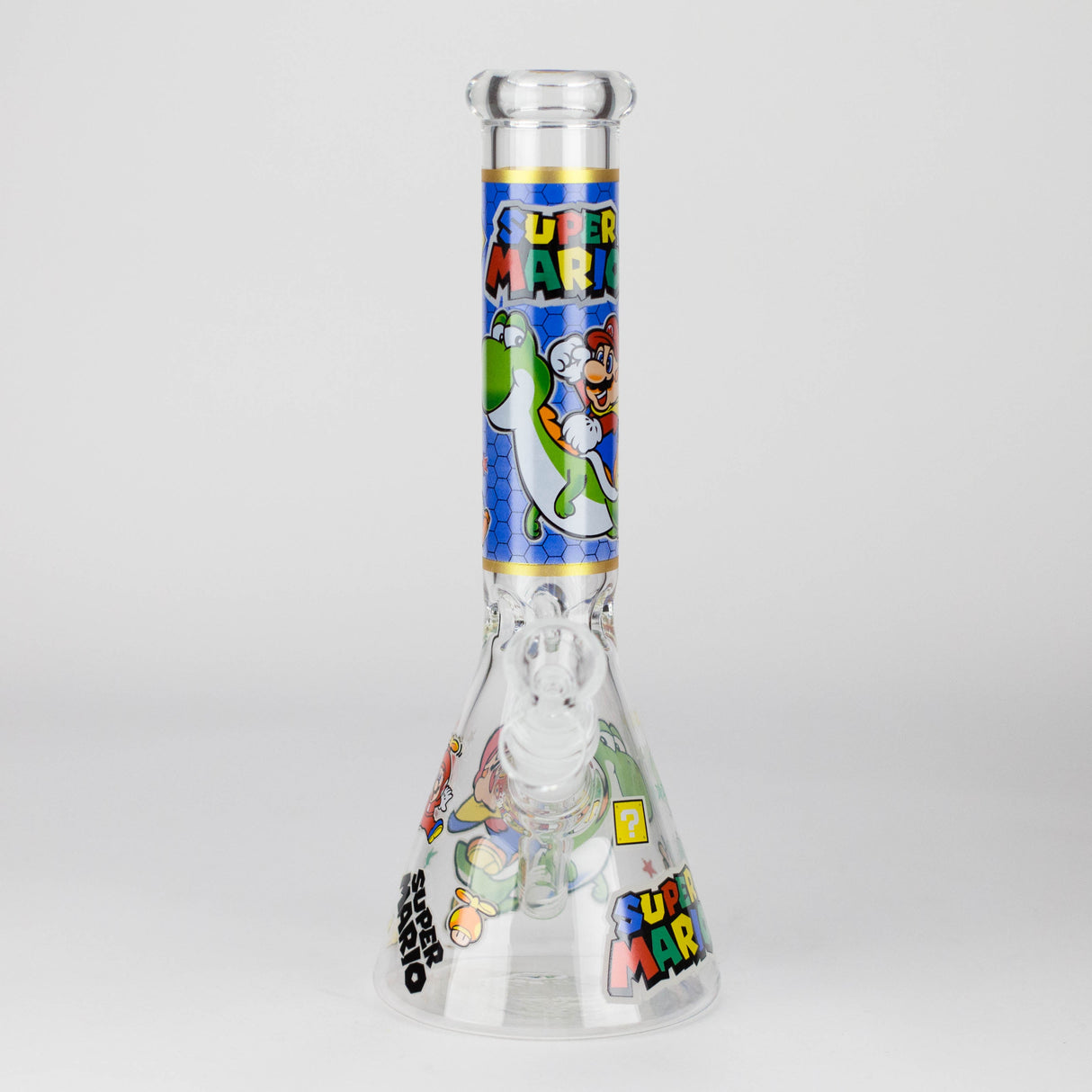 10" Carton Hero Design Glass Beaker Bong