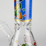 10" Carton Hero Design Glass Beaker Bong