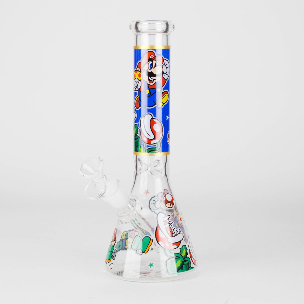 10" Carton Hero Design Glass Beaker Bong