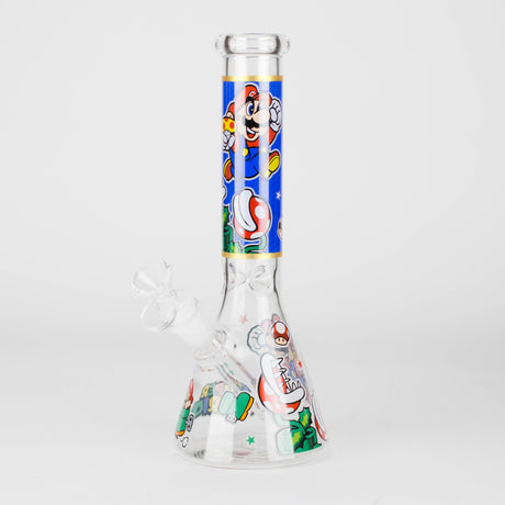 10" Carton Hero Design Glass Beaker Bong