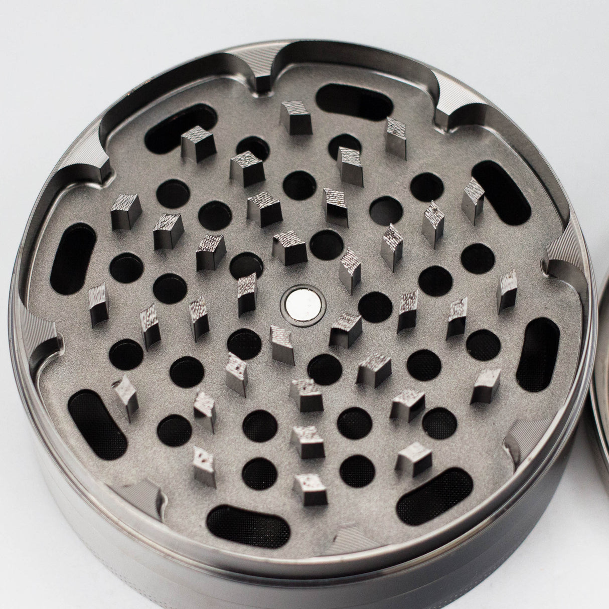 Zinc Gun Metal HIT Grinder 100mm 4pts Regular Grinder NIBO Distribution