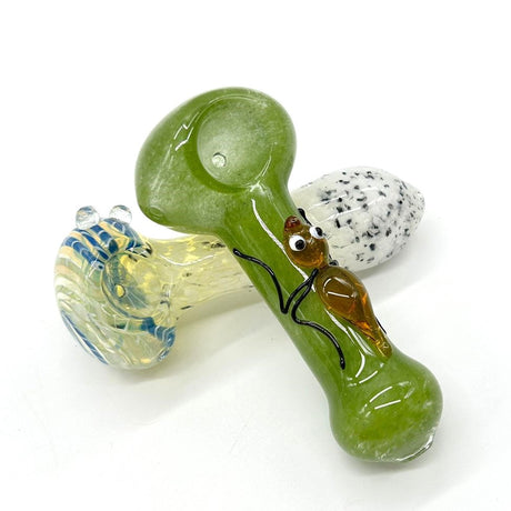 Insideout Glass Pipe 4.5" - Assorted design Glass Pipe NIBO Distribution