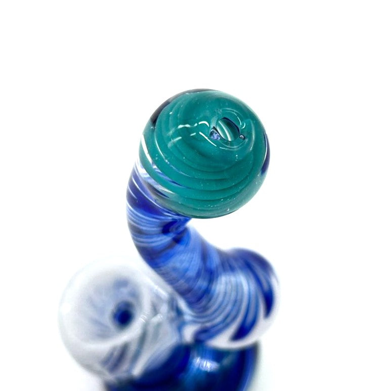 Glass mini bubbler 5" Assorted design Glass Pipe NIBO Distribution