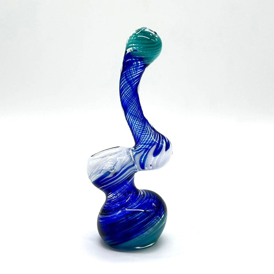 Glass mini bubbler 5" Assorted design Glass Pipe NIBO Distribution