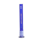 Wellcann | 5.5"Colored Glass Downstems With Gold Logo Downstem · Bowlstem Super Supplys Inc Blue