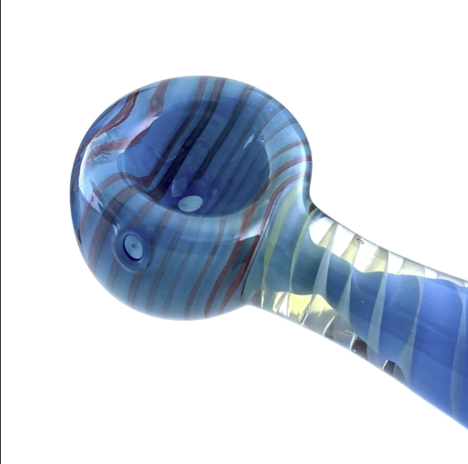 3" Glass Hand Pipe – Assorted Colors-2CT Glass Pipe Super Supplys Inc