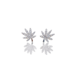 SILVER CANNABIS LEAF EARRING Jewelry The Kush Girls