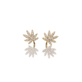 18K GOLD CANNABIS LEAF EARRING Jewelry The Kush Girls