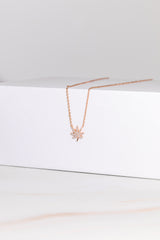 ROSE GOLD CANNABIS LEAF NECKLACE Jewelry The Kush Girls