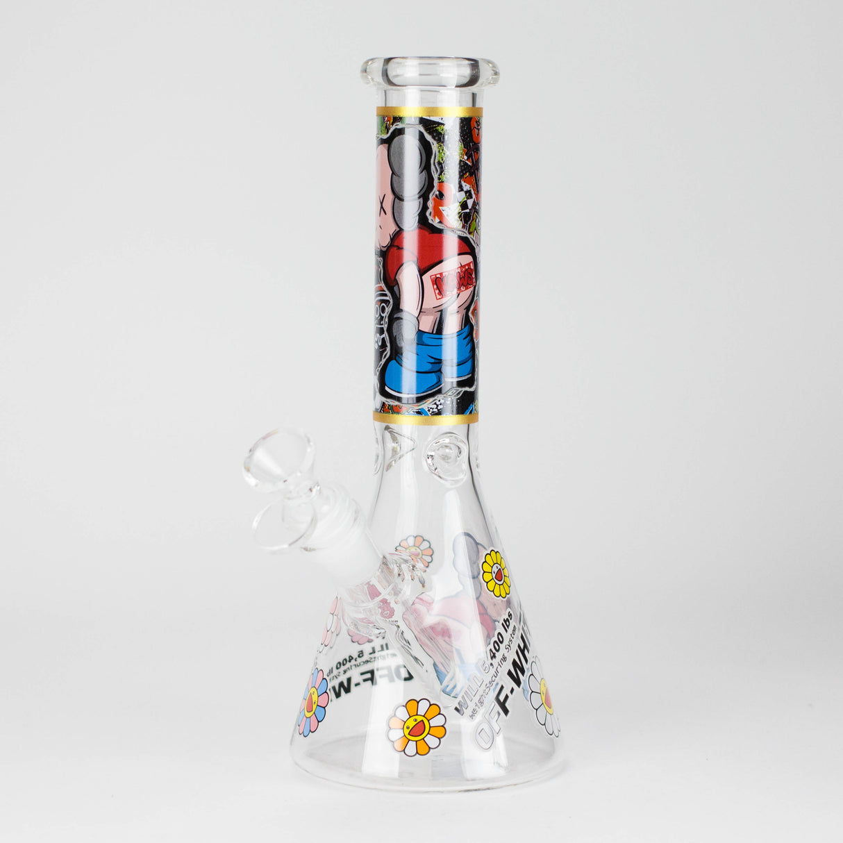10" Companion Design Glass Beaker Bong Glass Bong 777 Smoke Design4