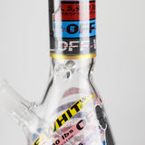 10" Companion Design Glass Beaker Bong Glass Bong 777 Smoke