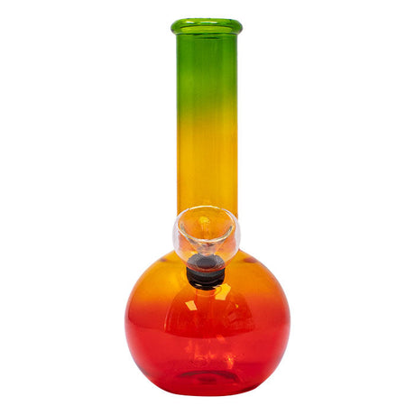 7" Rasta Colored Cylindrical Medium Glass Bong Glass Bong Maple Craft Inc