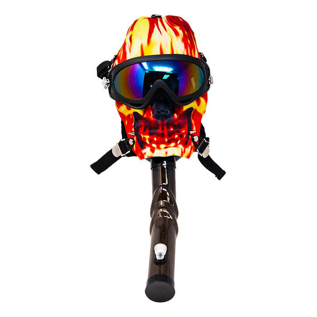Toke While Skiing Fiery Ice Mask Acrylic Bong Maple Craft Inc