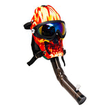 Toke While Skiing Fiery Ice Mask Acrylic Bong Maple Craft Inc