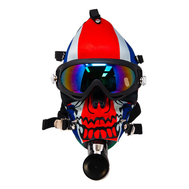 Toke While Skiing Stripe Mask Bong Acrylic Bong Maple Craft Inc