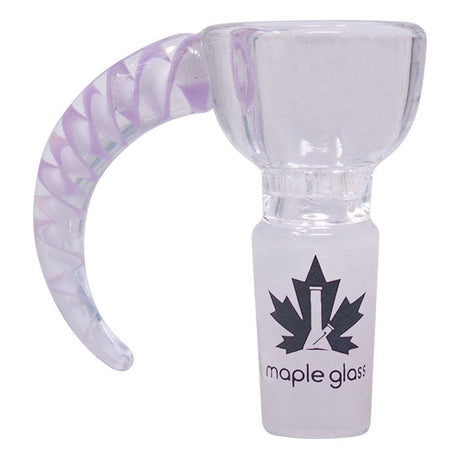 Maple Glass | Wave Horn Bowl 14mm Bowl · Popper Maple Craft Inc Purple