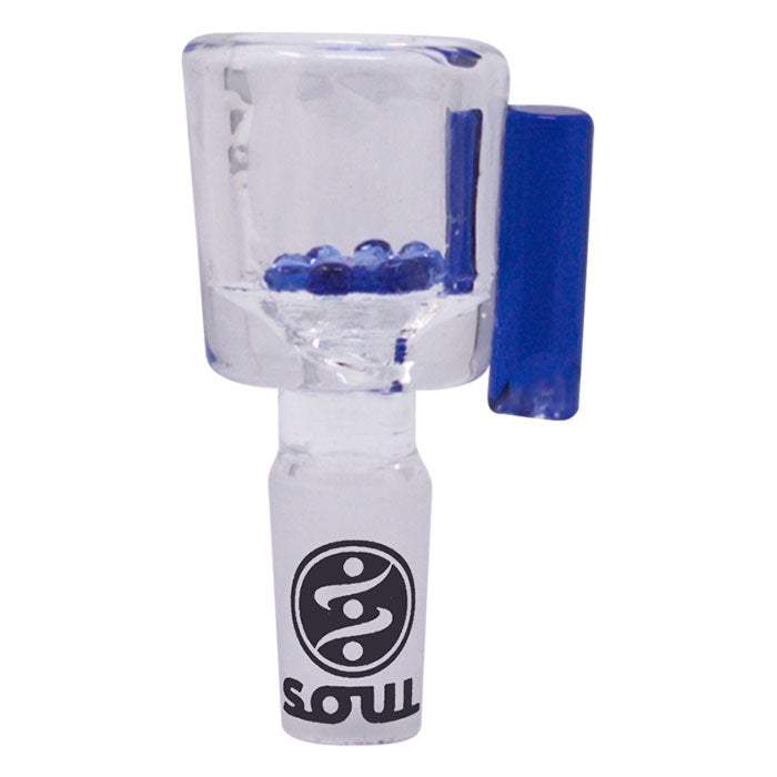 Soul Glass | Handled Vessel Bowl 14mm Bowl · Popper Maple Craft Inc Blue